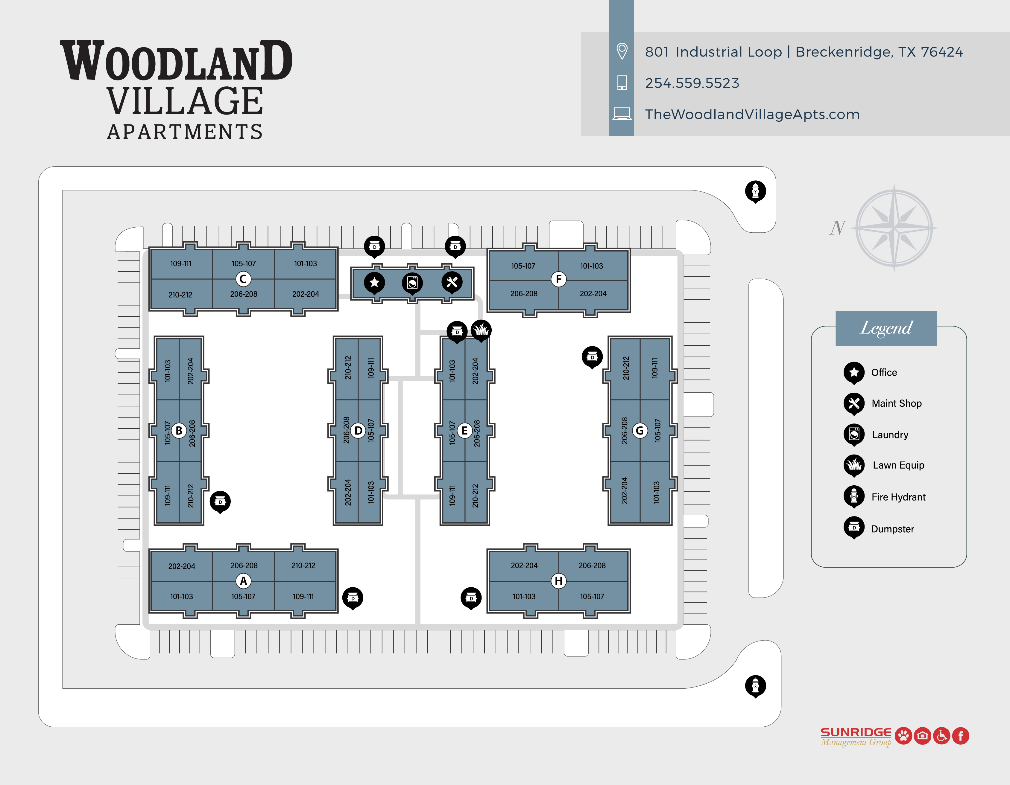 The Woodland Village Community Page Sitemap Image